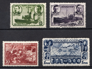 1940 The Polar Drift of the Ice Breaker 'Georgy Sedov', Soviet Union USSR (Full Set)