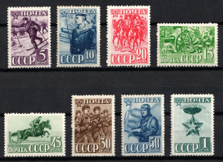 1941 23th Anniversary of the Red Army and Navy, Soviet Union USSR (Full Set)