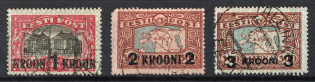 1930 Estonia (Mi. 87 - 89, Full Set, Canceled, CV $90)