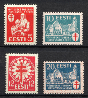 1933 Estonia (Mi. 102 - 105, Full Set, CV $80)