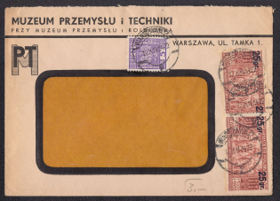 1934 Poland Philatelic cover, cancelled in Warsaw, franked with Mi. 272, 2 x 291I