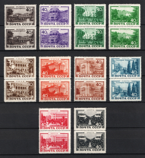 1949 Sanatoria of the USSR, Soviet Union USSR, Pairs (Full Set, MNH)