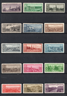 1958 Capitals of Soviet Republics of the USSR, Soviet Union USSR (Full Set, MNH)