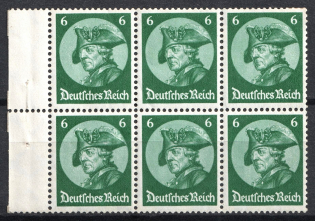 1933 6pf Third Reich, Germany, Block (CV $90)