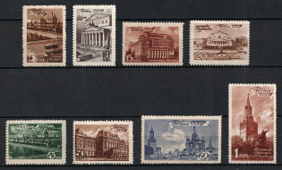 1946 Moscow Scenes, Soviet Union USSR (Full Set)