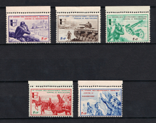 1942 French Legion, Germany (Mi. VI - X, Full Set, CV $30, MNH)