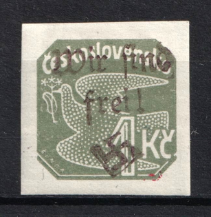 1938 1k Occupation of Reichenberg - Maffersdorf Sudetenland, Germany (Mi. 63, Signed, CV $170)