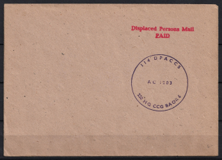 Displaced Persons Mail, 114 DPACCS/AC 1203/22 HQ CCG BAOR 6, Cover
