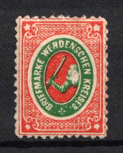 1872 2k Wenden, Russian Empire (Signed)