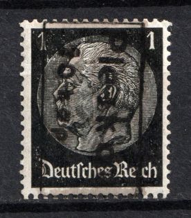 1941 20k on 1pf Pskov, German Occupation of Russia, Germany (Mi. 1 a, Signed, CV $850)