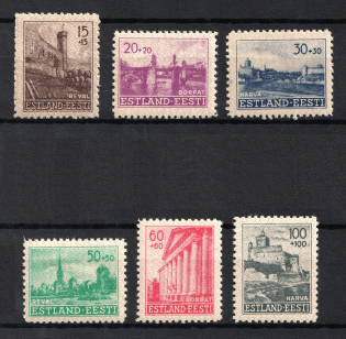 1941 Estonia, German Occupation, Germany (Mi. 4 - 9, Full Set, MNH)