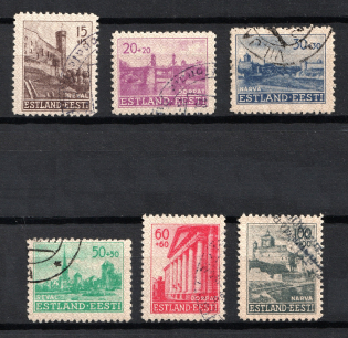 1941 Estonia, German Occupation, Germany (Mi. 4 - 9, Full Set, Canceled, CV $70)