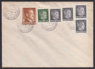 1943 Ukraine, WWII Germany Occupation, Official Mail, Cover, Dubno