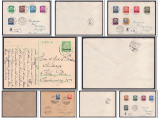 1940-41 Luxembourg, German Occupation, Covers and Postcards