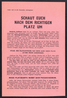 Soviet Passes in Captivity for German Soldiers, Anti-Nazi Propaganda