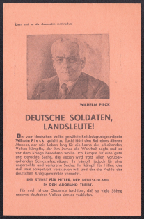 Soviet Passes in Captivity for German Soldiers, Anti-Nazi Propaganda