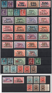 1921-23 Klaipeda, Memel, Germany (Full Sets, CV $90)