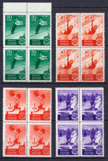 1949 Sport in the USSR, Soviet Union USSR, Blocks of Four (MNH)