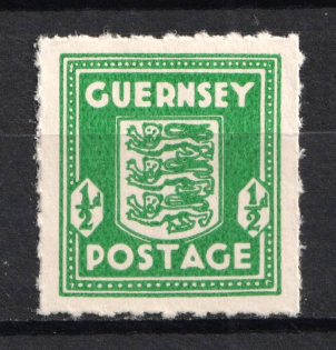 1941-44 1/2p Guernsey, German Occupation, Germany (Color Variety, Mi. 1 a, CV $70, MNH)