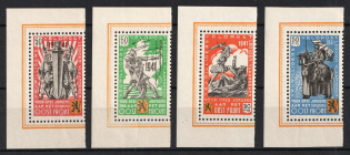 1941 Belgian Flemish Legion, Germany (Corner Margins, Mi. I - IV, Full Set, CV $140, MNH)