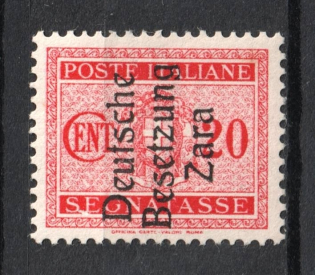 1943 20c Zadar, German Occupation, Germany (Mi. 3, Signed, CV $70, MNH)