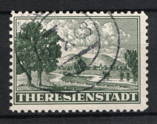 1943 Theresienstadt Ghetto, Bohemia and Moravia, Germany (Mi. 1, Canceled, CV $520)