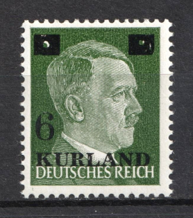 1945 6pf on 5pf Kurland, German Occupation, Germany (Mi. 1 VI, Signed, CV $360, MNH)