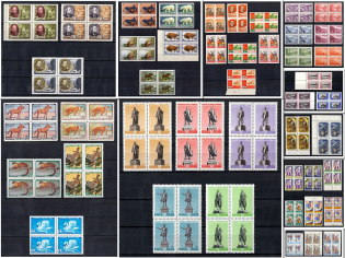 1957-59 Soviet Union USSR, Blocks of Four, Collection (MNH)