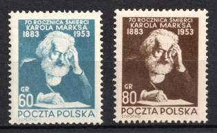 1953 Poland (Mi. 795 - 796, Full Set, CV $40, MNH)