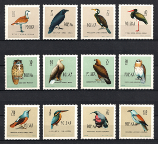 1960 Poland (Mi. 1197 - 1208, Full Set, CV $40, MNH)