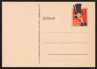 Cartoon Caricature Postcard, Military Field Post Mail, Germany Propaganda