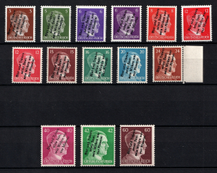 1945 Muhlberg, Local Post, Germany (Black Overprint, MNH)