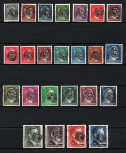 1945 Lobau, Local Post, Germany (MI. 3-27, CV $1,200+)