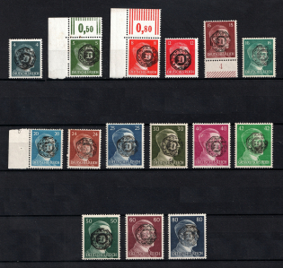 1945 Lobau, Local Post, Germany (MI. 5-21, Signed, CV $390)