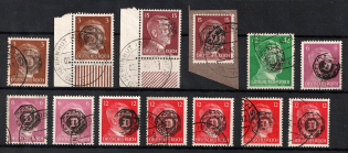 1945 Lobau, Local Post, Germany (MI. 4-18, Signed, Canceled, CV $800)