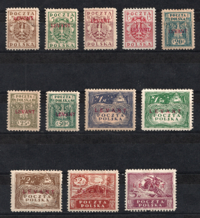 1919 Levant Polish Post Office in Turkey, Poland (Mi. 1 - 12, Full Set)