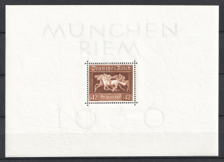 1936 Third Reich, Germany, Souvenir Sheet (Mi. Bl. 4 X, CV $40, MNH)