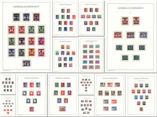 1939-44 General Government, Germany, Collection (Full Sets, CV $500, MNH)