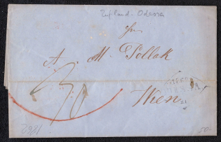 1862 Foreign letter from Odessa to Vienna