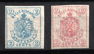 2c Bell's Dispatch, Montreal, United States, Local Issue