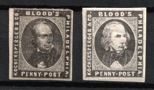 Blood's Penny-Post, United States, Local Issue