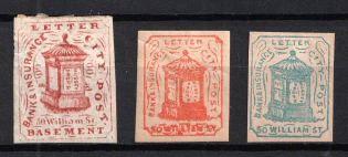 Hussey's Bank & Insurance Letter City Post, United States, Local Issue