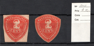 2c Metropolitan Errand & Carrier Express Company, United States, Local Issue