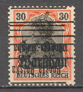 1918-19 Poland 30 Pf (Inverted Overprint)