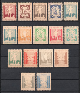 1947 Mittenwald, Scouts Plast, Ukraine Camp Post (Full set)