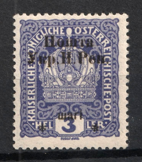 1919 3 sh Stanislav, West Ukrainian People's Republic (Signed)