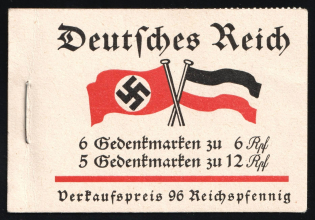 1933 Booklet with stamps of Third Reich, Germany in Excellent Condition (Mi. MH 32.4, CV $330)