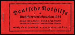 1934 Booklet with stamps of Third Reich, Germany in Excellent Condition (Mi. MH 40.4, CV $650)