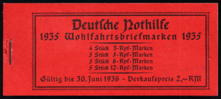 1935 Booklet with stamps of Third Reich, Germany in Excellent Condition (Mi. MH 41, CV $260)