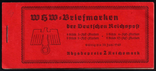 1939 Booklet with stamps of Third Reich, Germany in Excellent Condition (Mi. MH 46, CV $200)